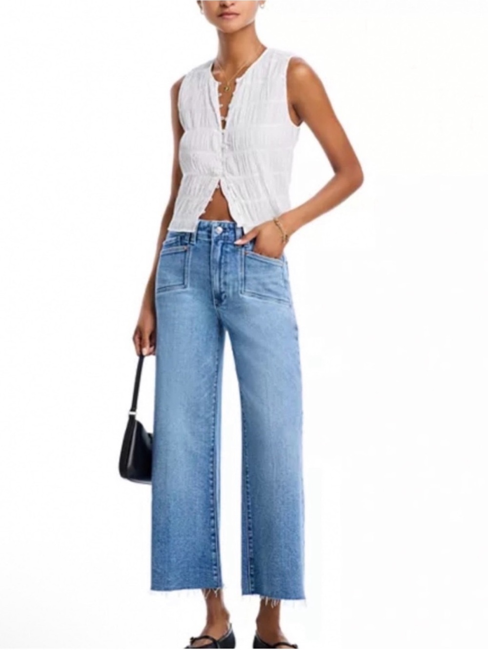 PAIGE Anessa Wide Leg Jean